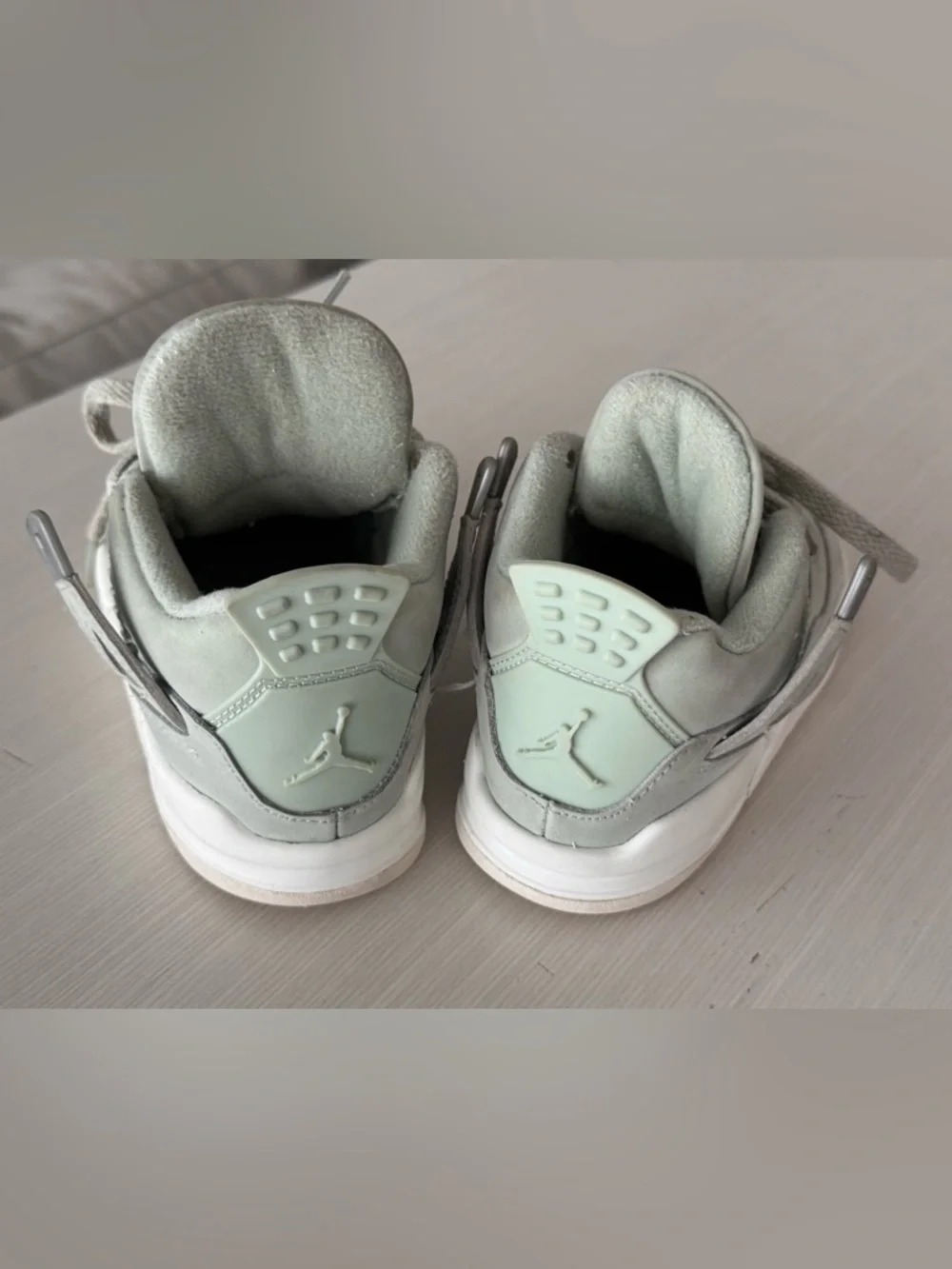 Nike Air‎ Jordan 4 Retro TD Seafoam Sage Green Toddler Size 8C Sneakers Shoes